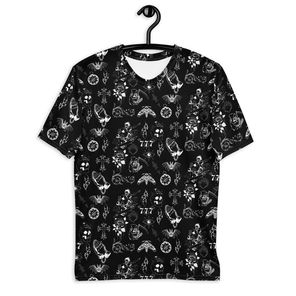 Tattoo Print All Over t-shirt - Black