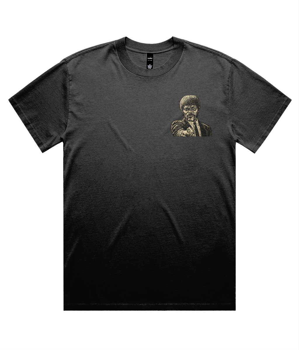 Pulp Fiction Jules Unisex Heavy Faded Tee - Guess Who - Alternative Graphic