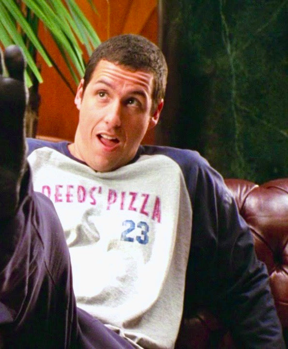 Deeds’ Pizza 23 Baseball Raglan Shirt - Mr Deeds Inspired Long Sleeve Baseball Tee