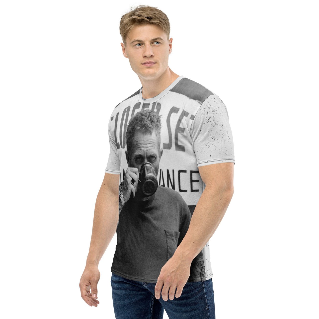 Steve McQueen Tattooed t-shirt - Retro Hollywood Great Escape ink