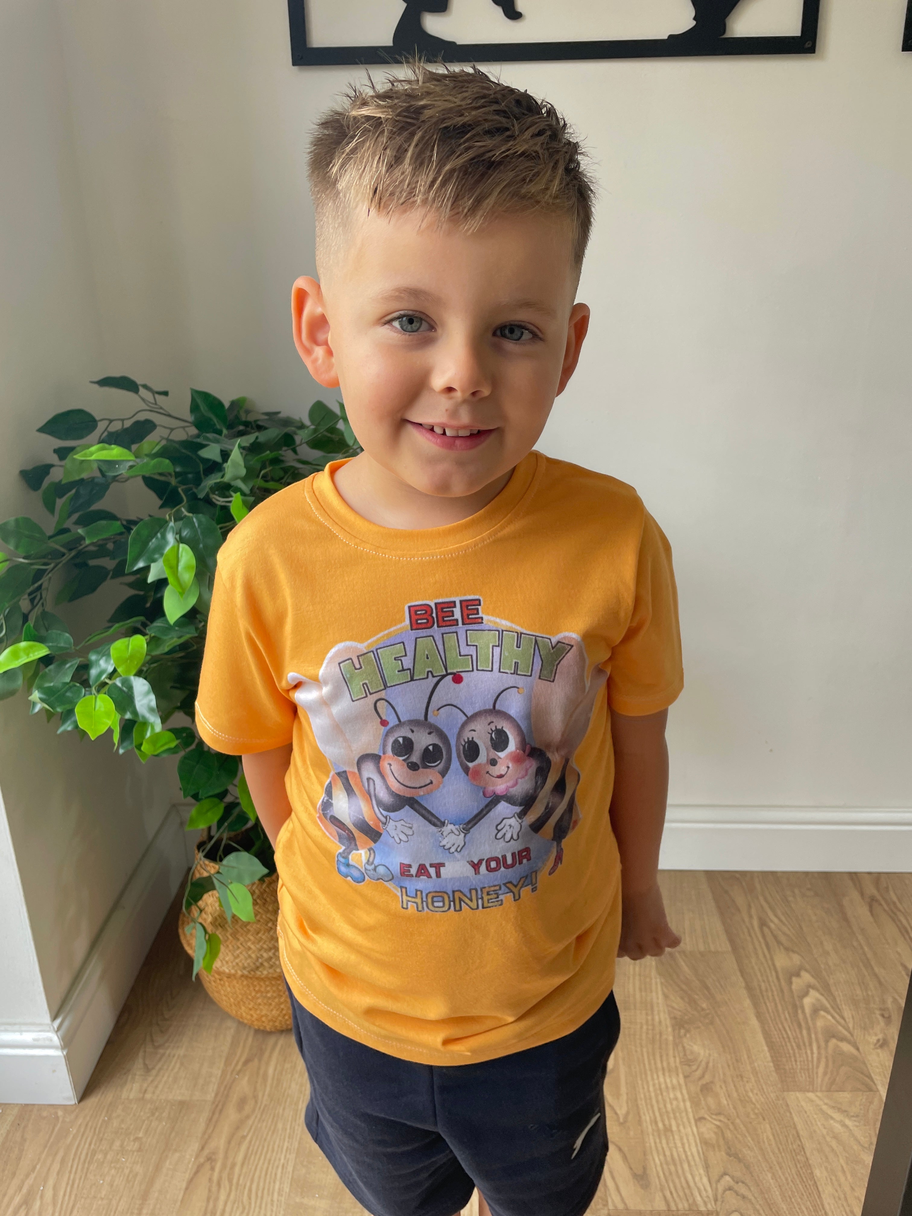 Bee Healthy, Eat Your Honey! Kids T-Shirt