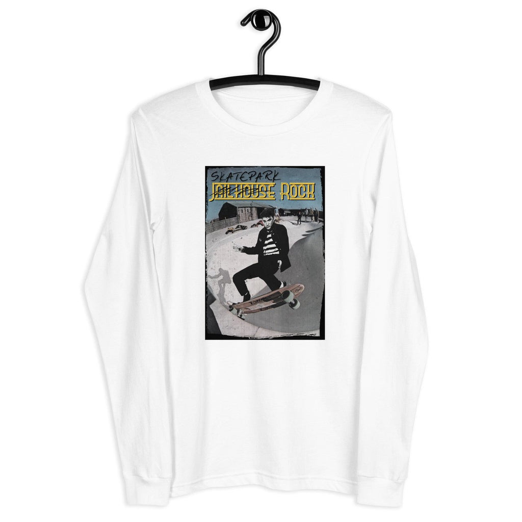Elvis Presley Skate Unisex Long Sleeve Tee - Skatepark Jailhouse Rock