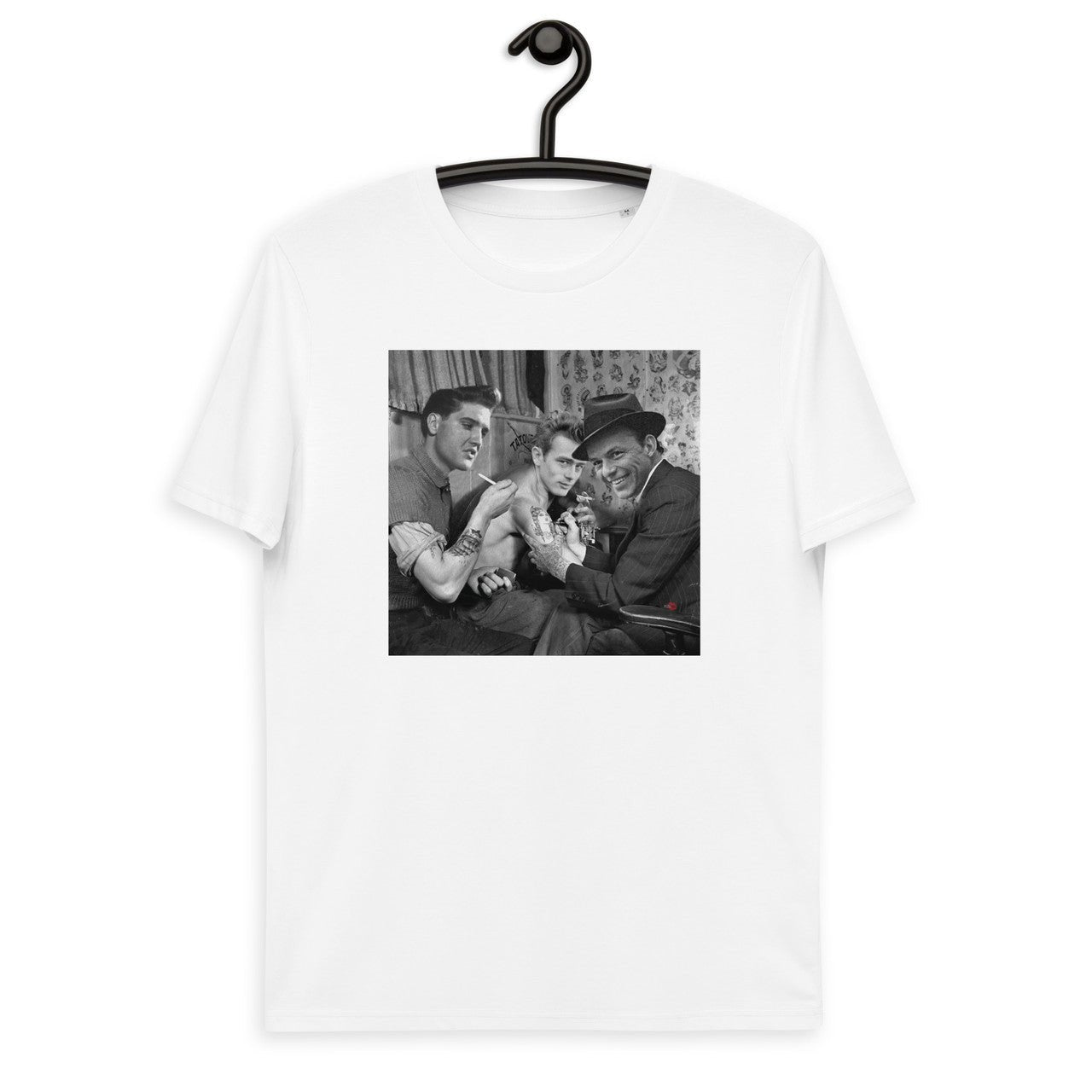 Frank Sinatra, James Dean, Elvis Presley Unisex organic cotton t-shirt