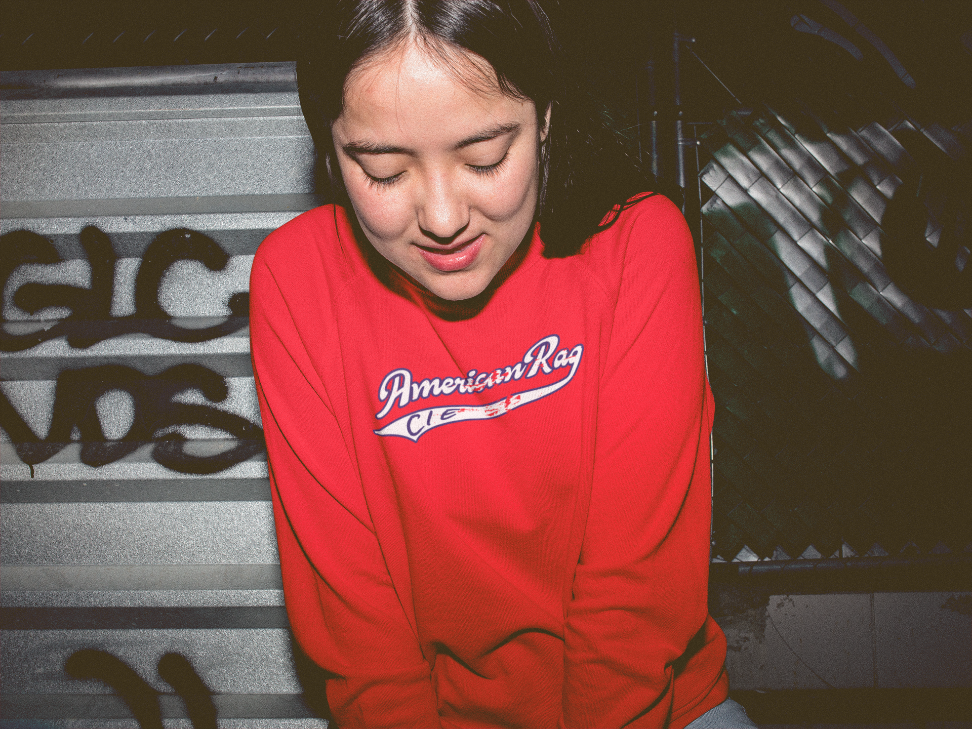 American Rag Rachel Green Red Sweatshirt