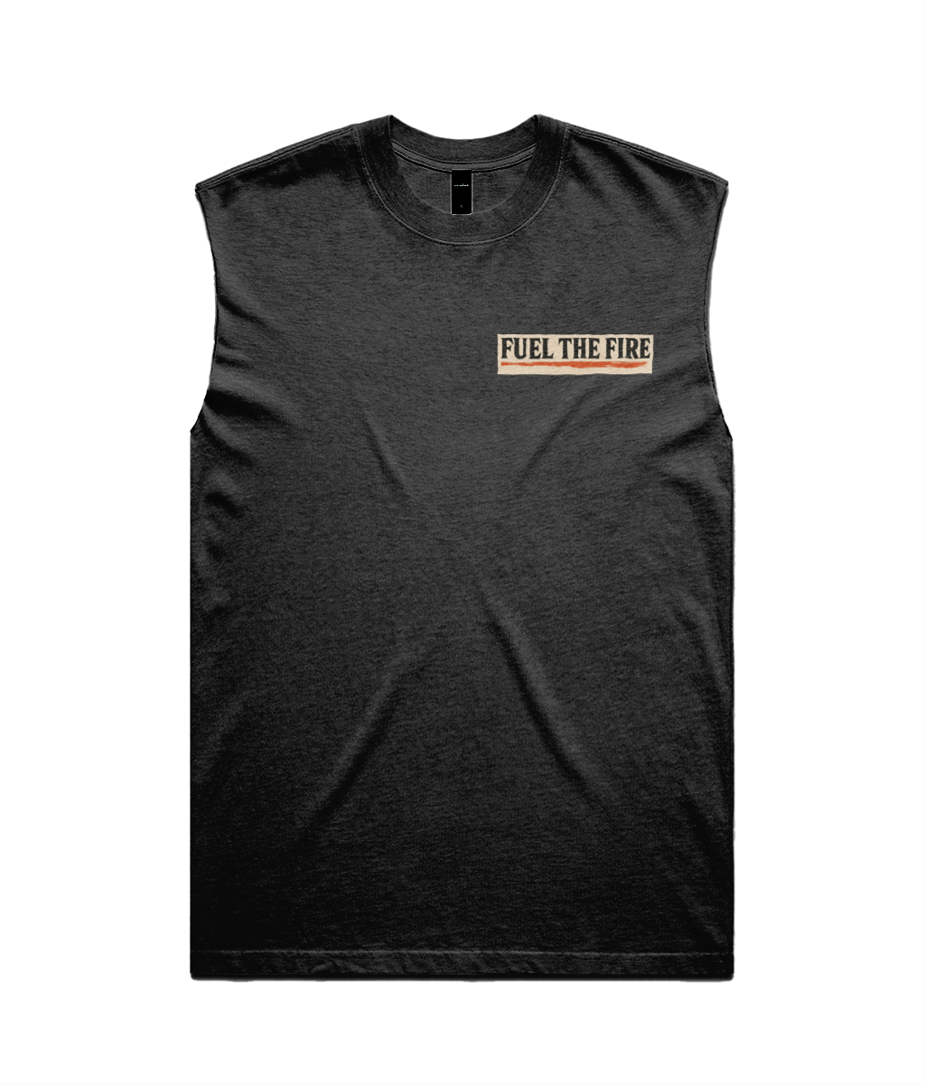 Diesel and Gasoline Heavy Faded Tank Top - Fuel the Fire