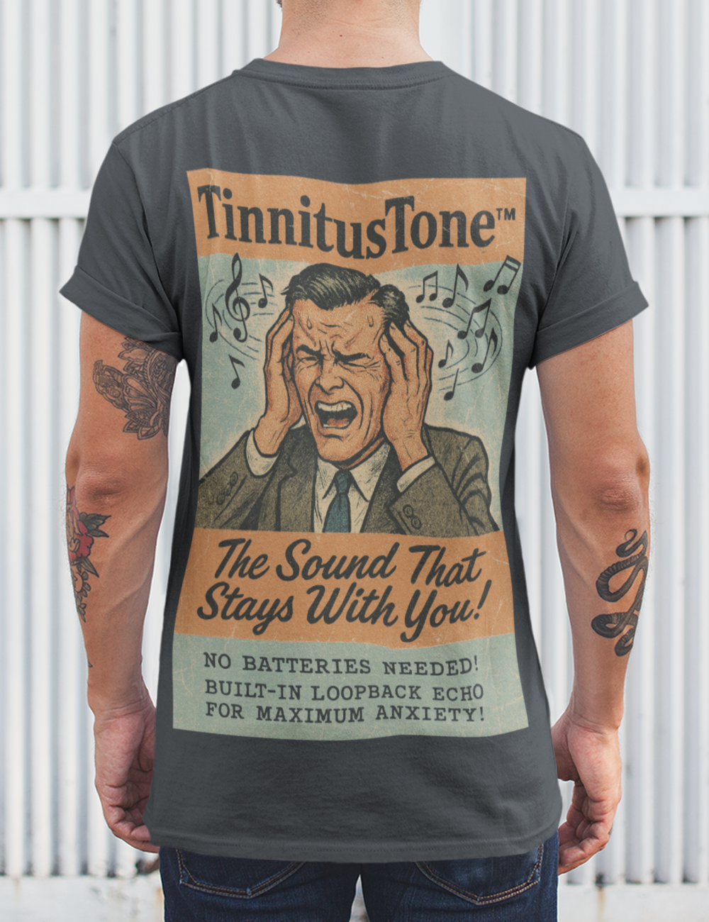Tinnitus Tone Unisex organic cotton t-shirt - The Sound that Stays With You