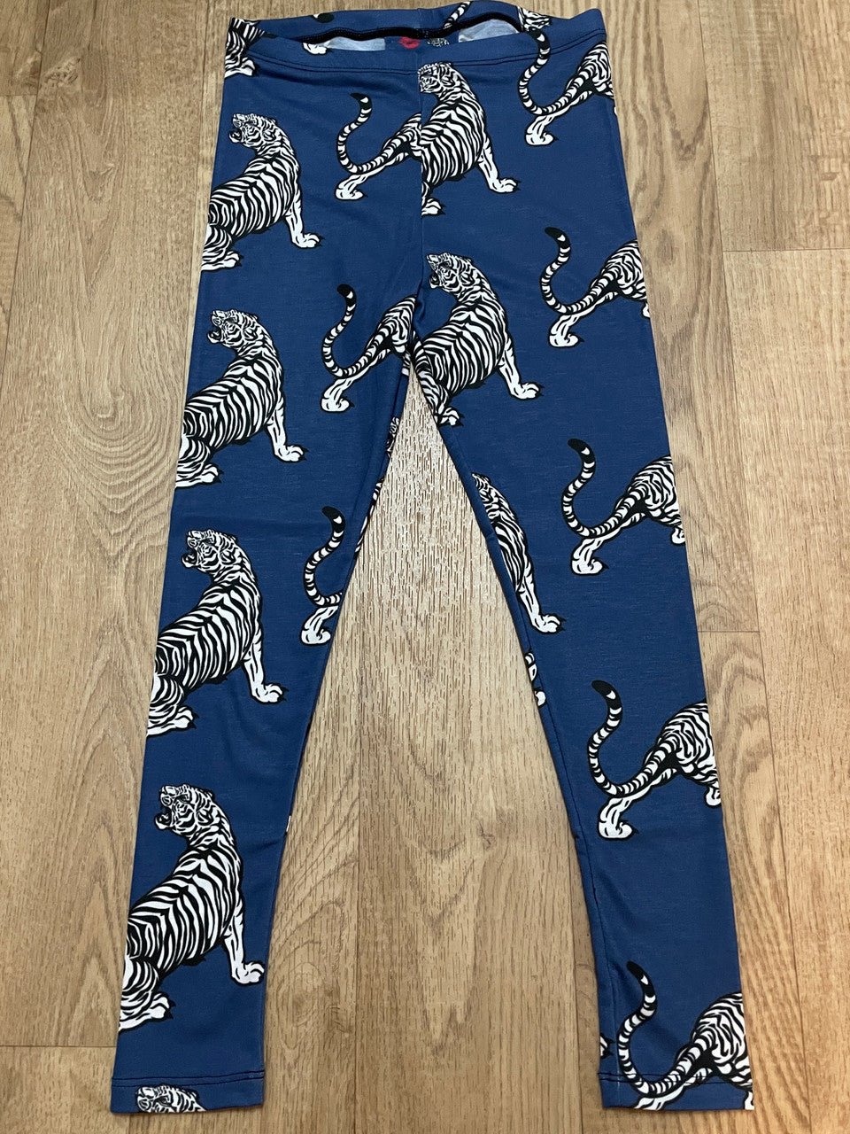 Kids White Tiger Leggings — Soft & Stretchy