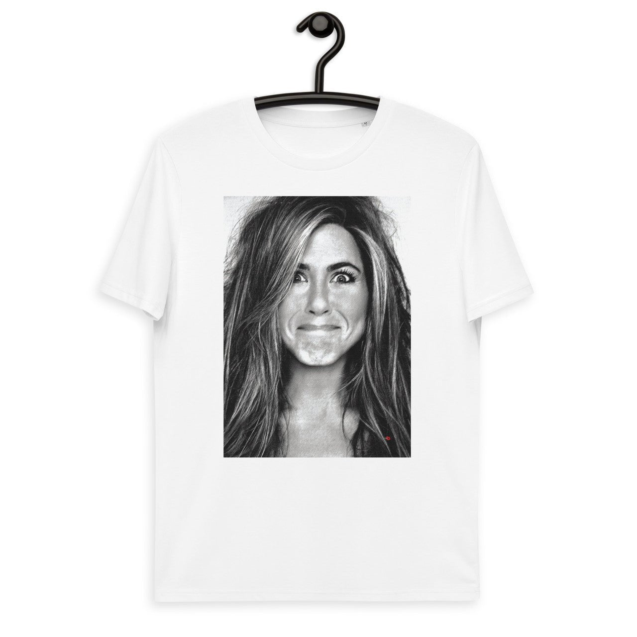 Jennifer Aniston Face KiSS Unisex organic cotton t-shirt - Friends, Rachel Green