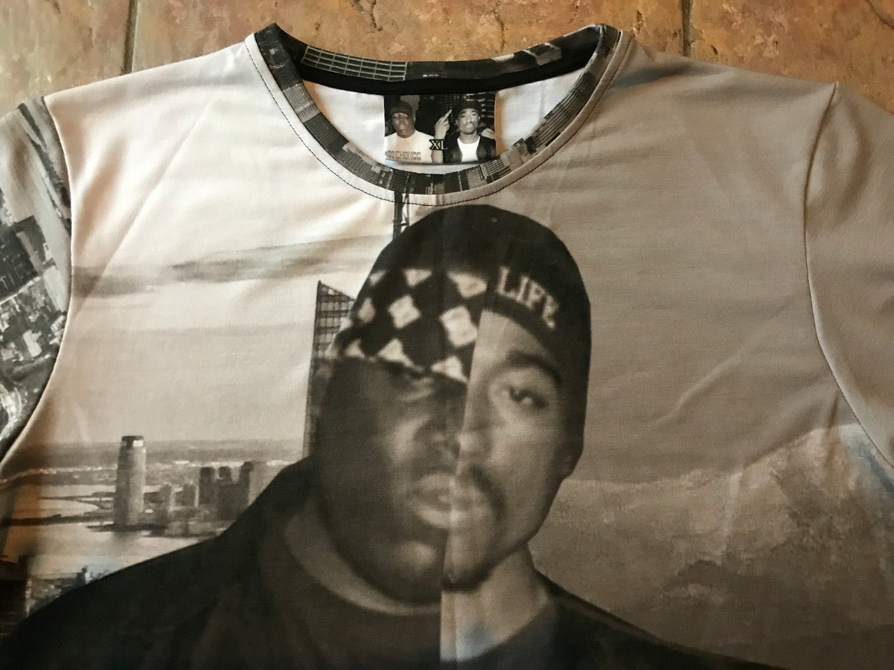 Biggie/2Pac T-Shirt- New York LA - Notorious BIG - Tupac Shakur - Music Rap