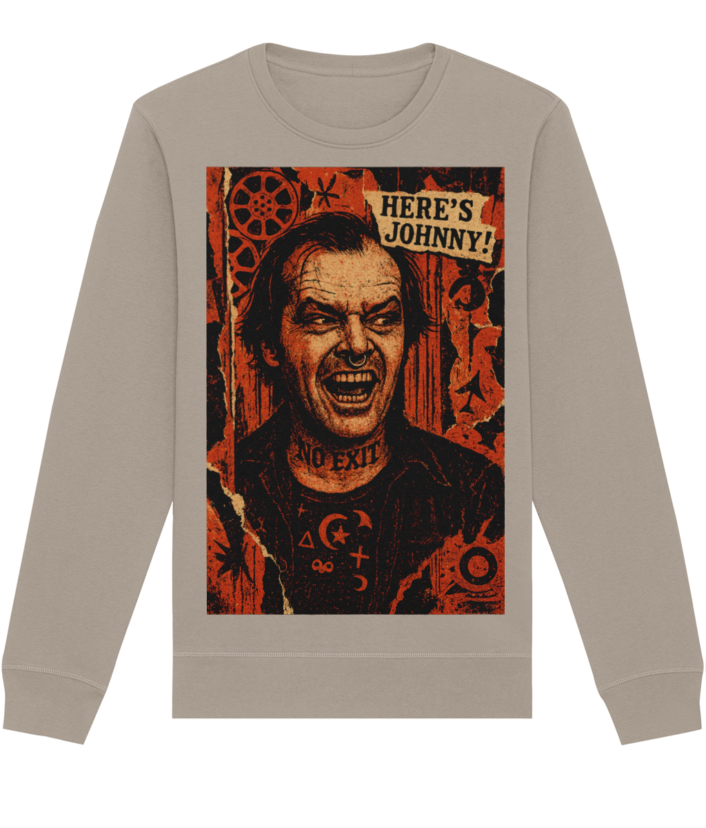 Here’s Johnny Horror Sweatshirt | Organic Cotton & Recycled Polyester