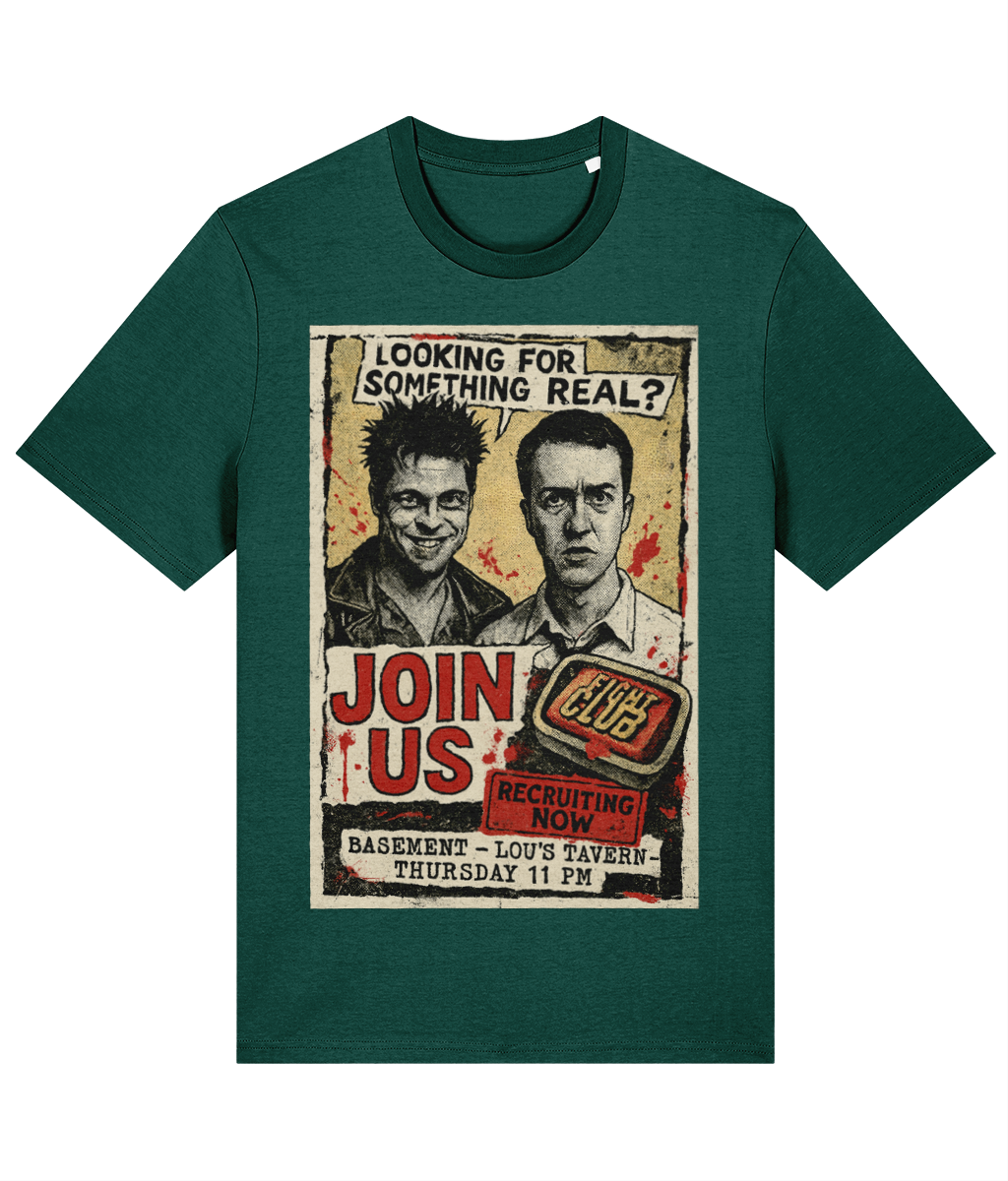 Fight Club Recruitment Poster T-Shirt – 100% Cotton