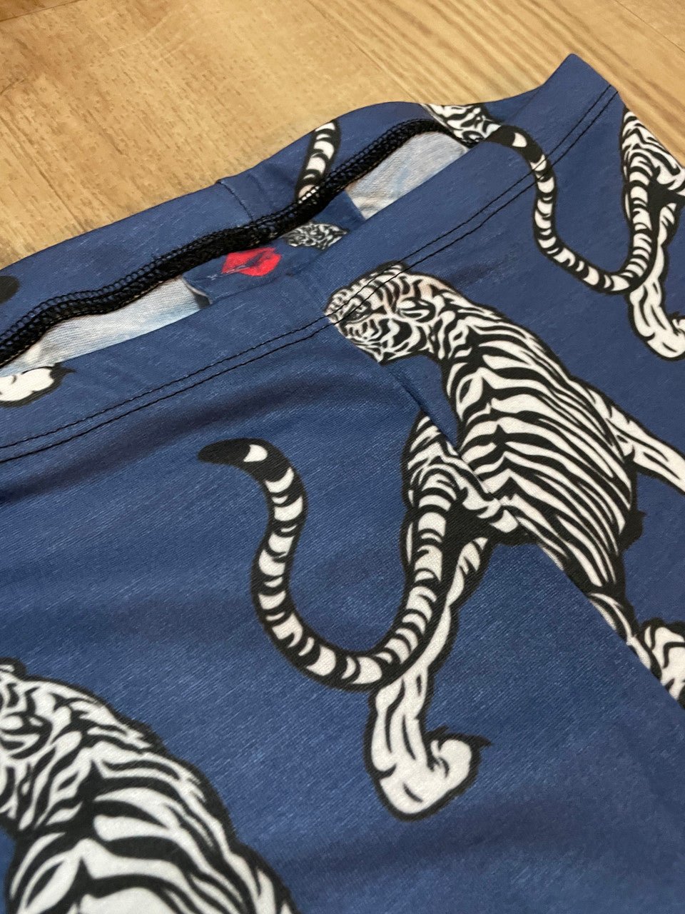 Kids White Tiger Leggings — Soft & Stretchy
