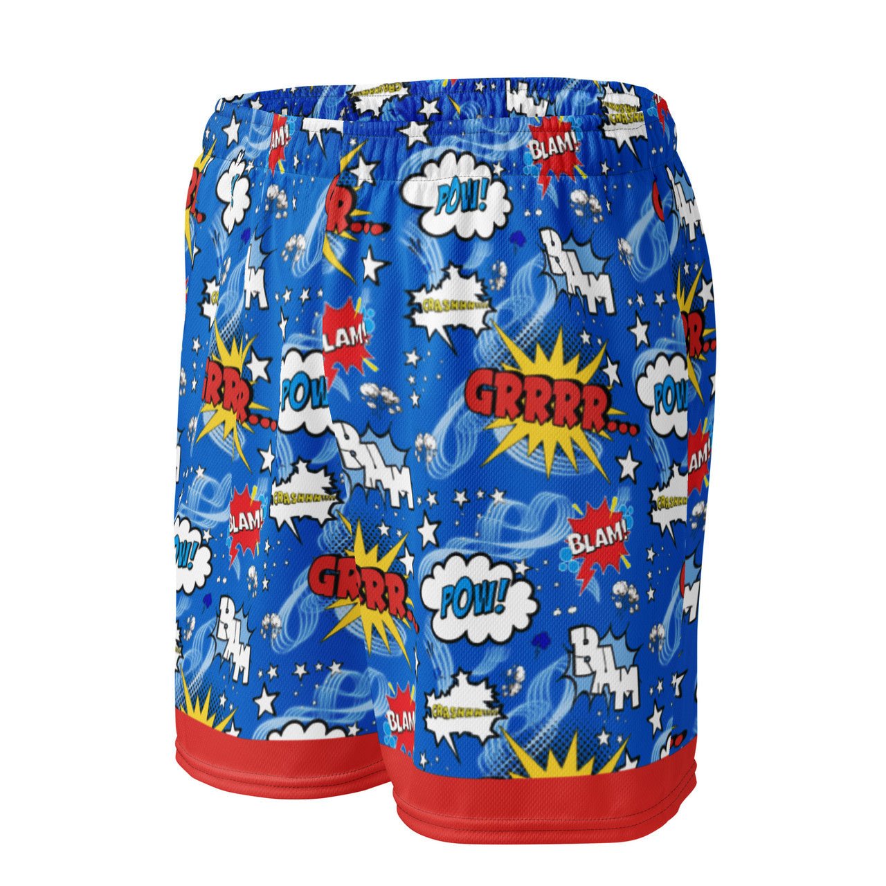 Comic Pop Mesh Shorts – Recycled Polyester, Lightweight & Breathable