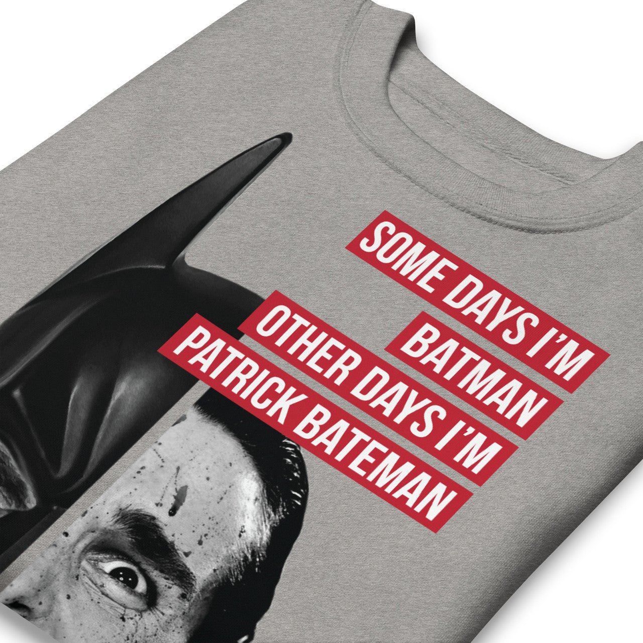 Batman/Patrick Bateman Unisex Premium Sweatshirt - American Psycho, Christi