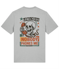Nobody Phones Me Skull Unisex organic cotton t-shirt - Summer Tee