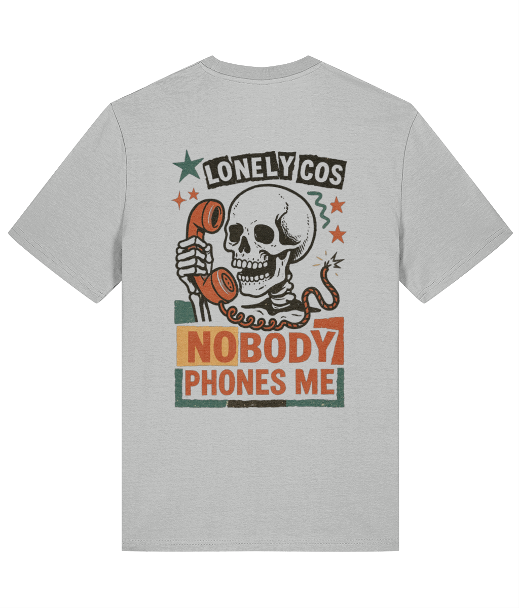 Nobody Phones Me Skull Unisex organic cotton t-shirt - Summer Tee