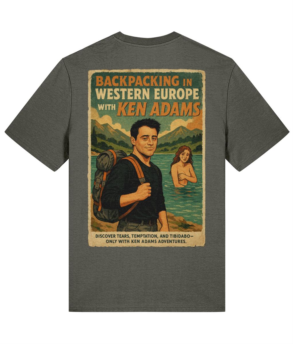 Backpacking In Western Europe Organic Cotton T-Shirt - Alternative Graphic Joey