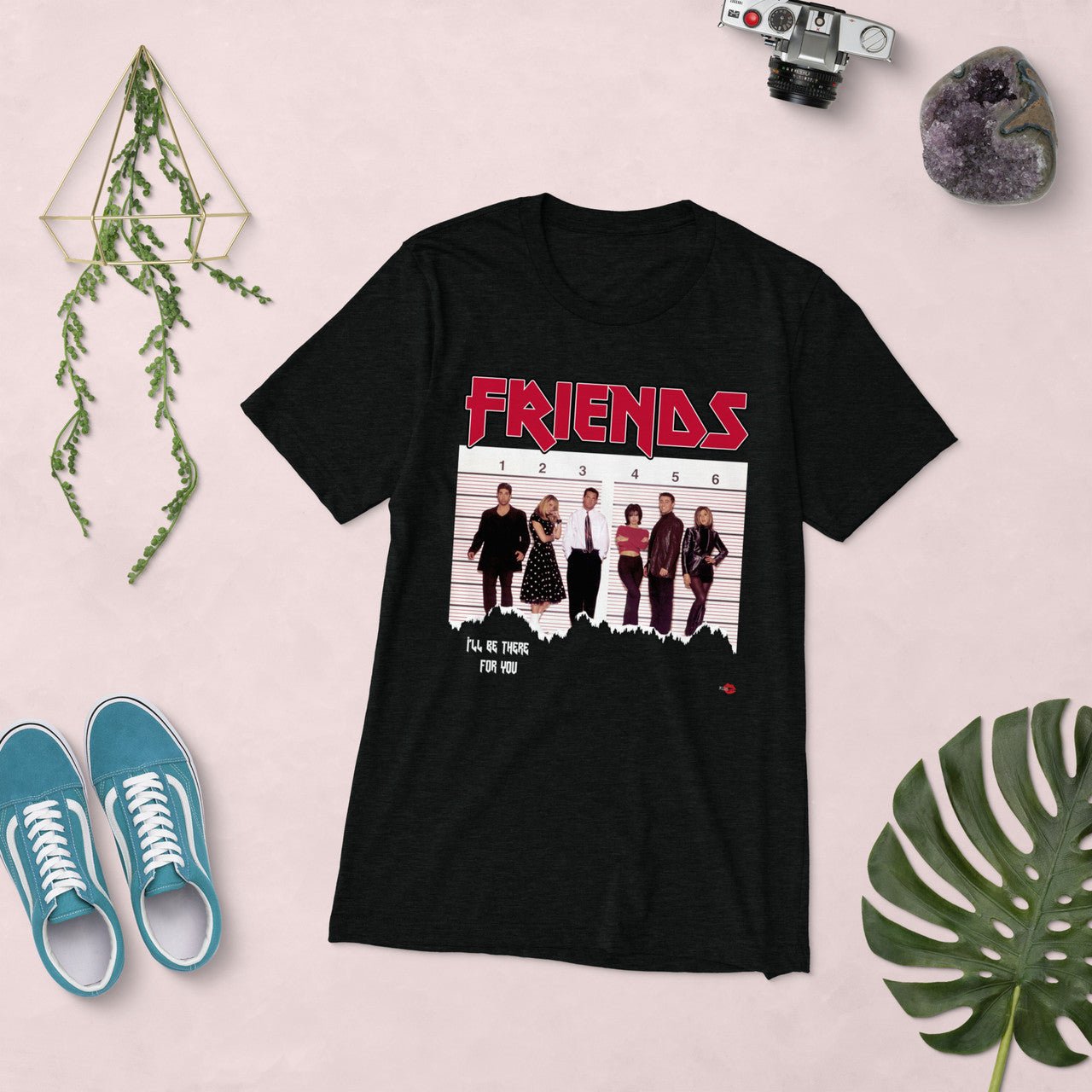 Friends 'Band Tee' Tour 94 KiSS Black t-shirt - New York City Tour Rock