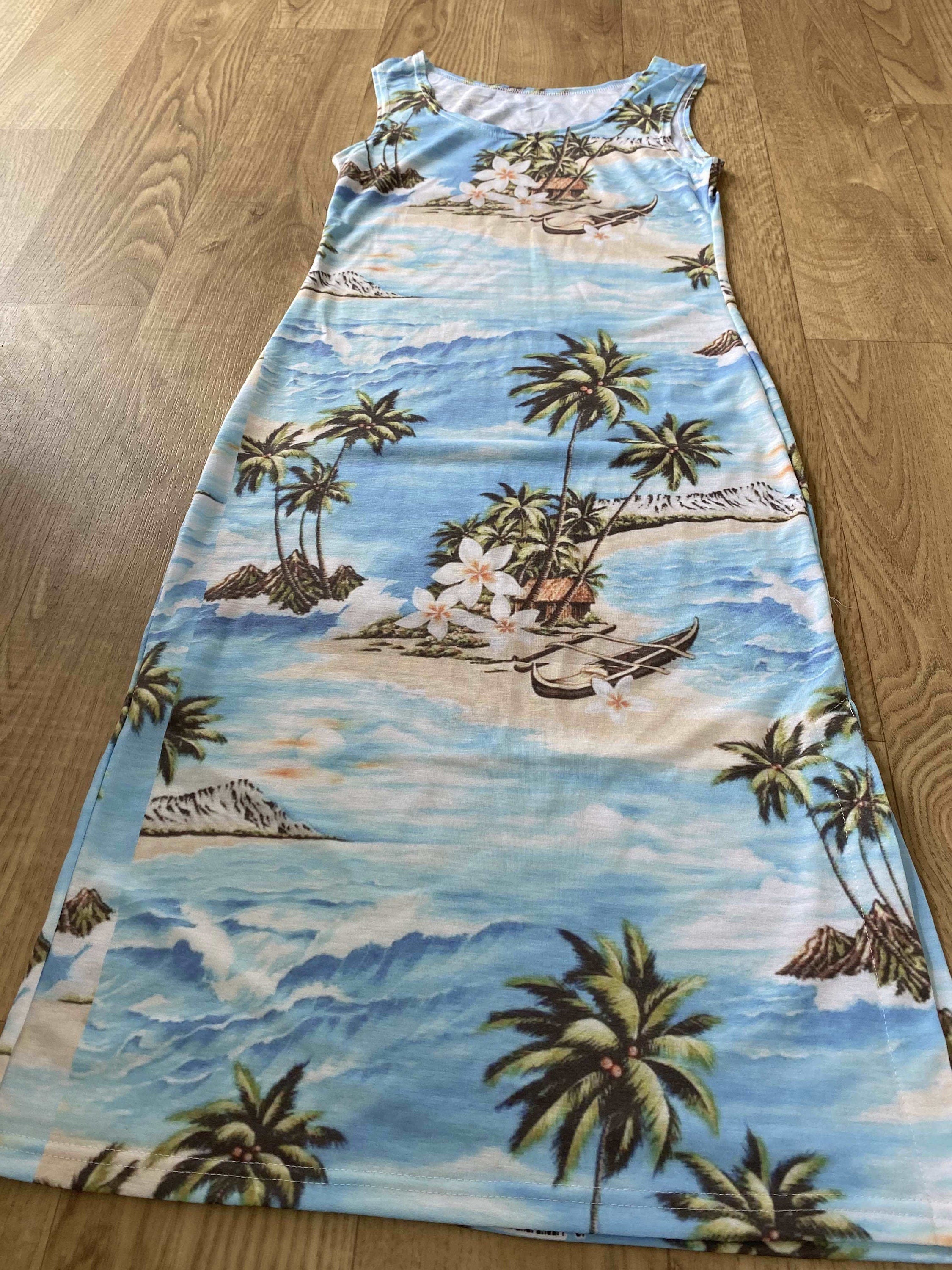 The One With the Hawaii Island Print Dress - Rachel Green Inspired