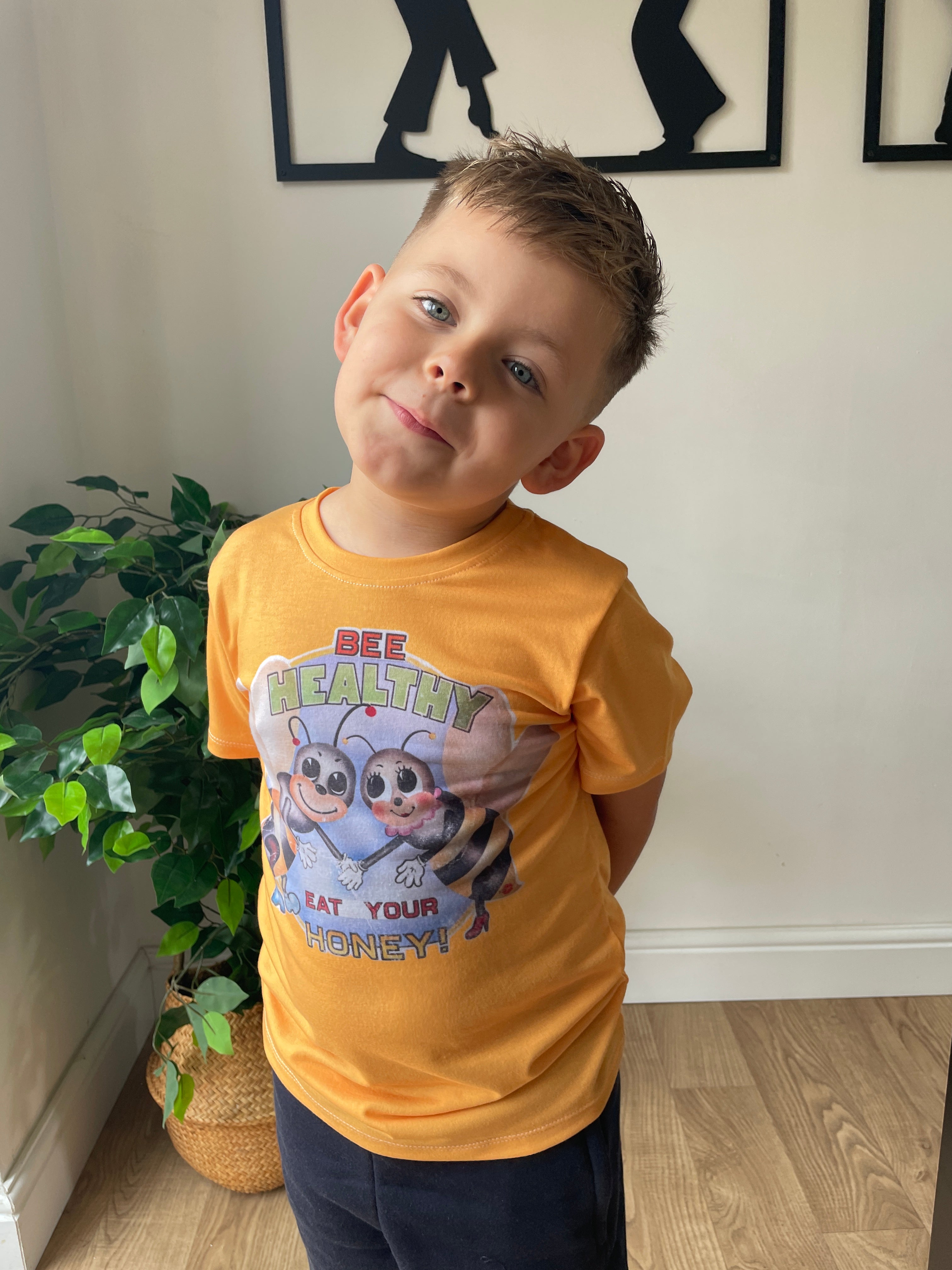 Bee Healthy, Eat Your Honey! Kids T-Shirt