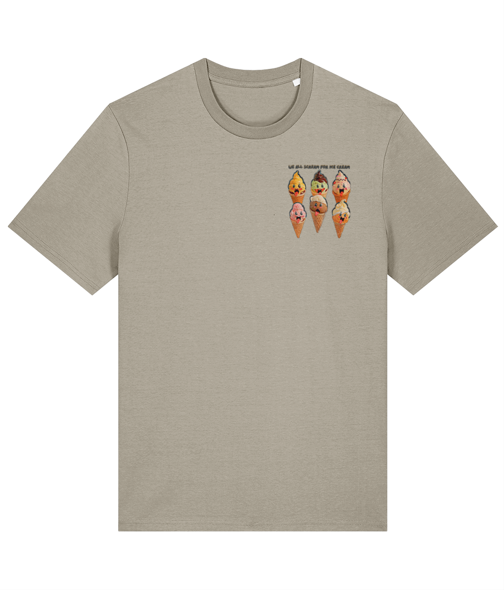 We All Scream For Ice Cream Unisex organic cotton t-shirt - Summer Tee