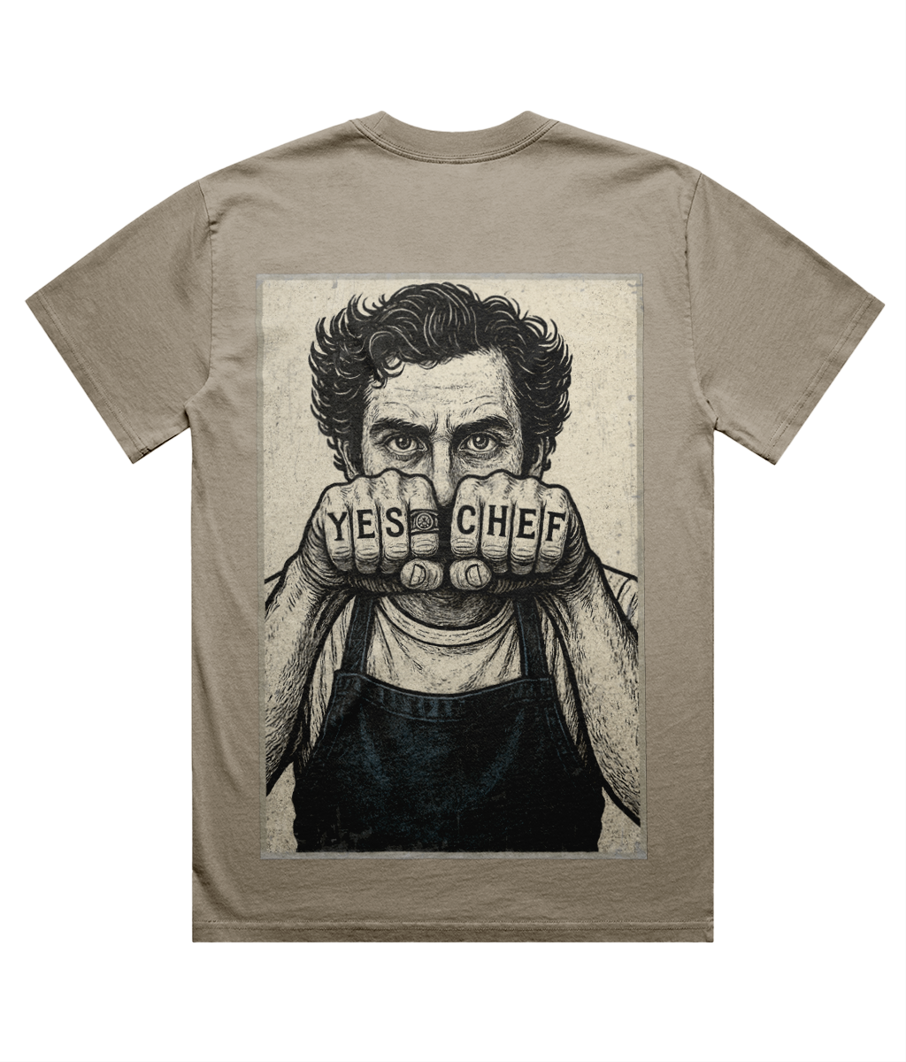 YES CHEF Oversized T-Shirt – Inspired by The Bear & Carmy | 240gsm Cotton