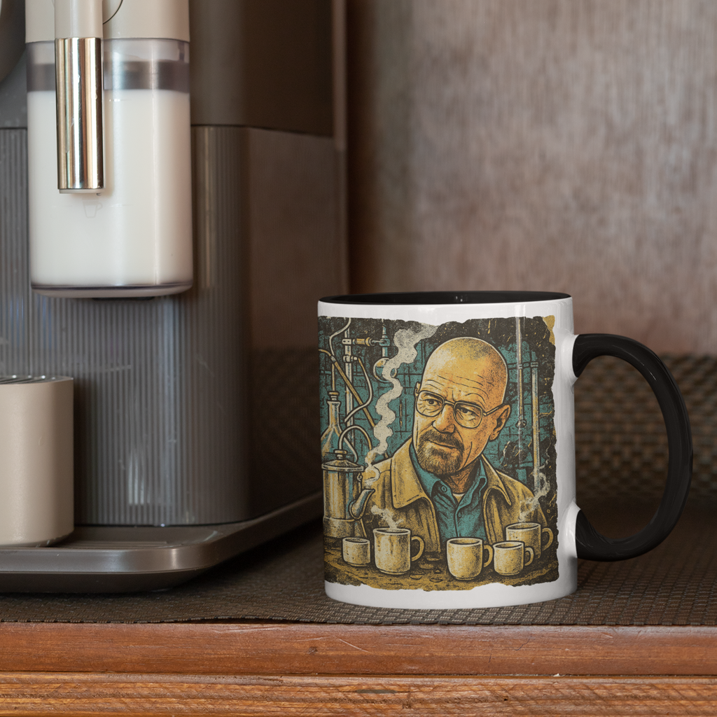 Walter White Coffee Mug | Breaking Bad Inspired Two-Tone Mug | 11oz Ceramic