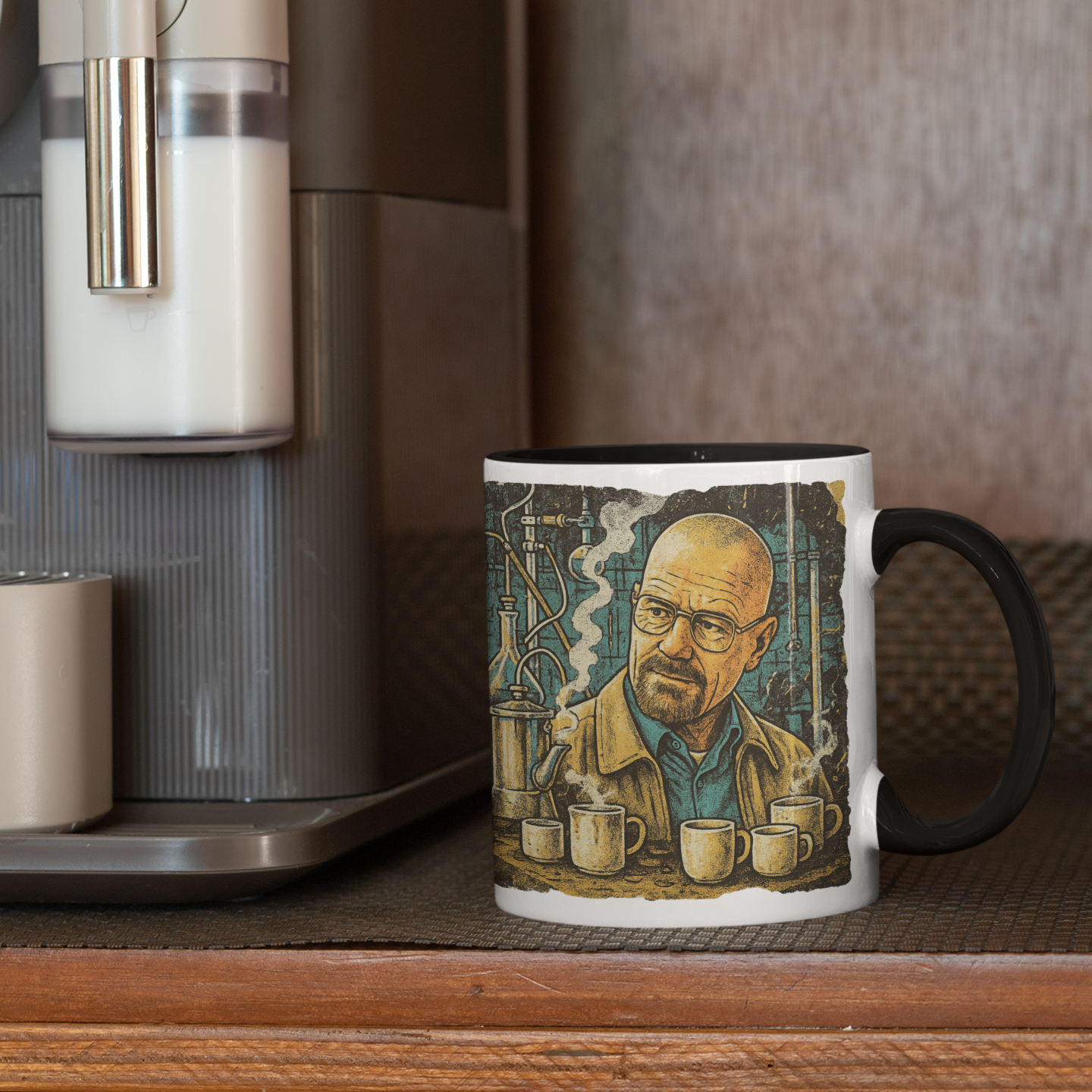 Walter White Coffee Mug | Breaking Bad Inspired Two-Tone Mug | 11oz Ceramic