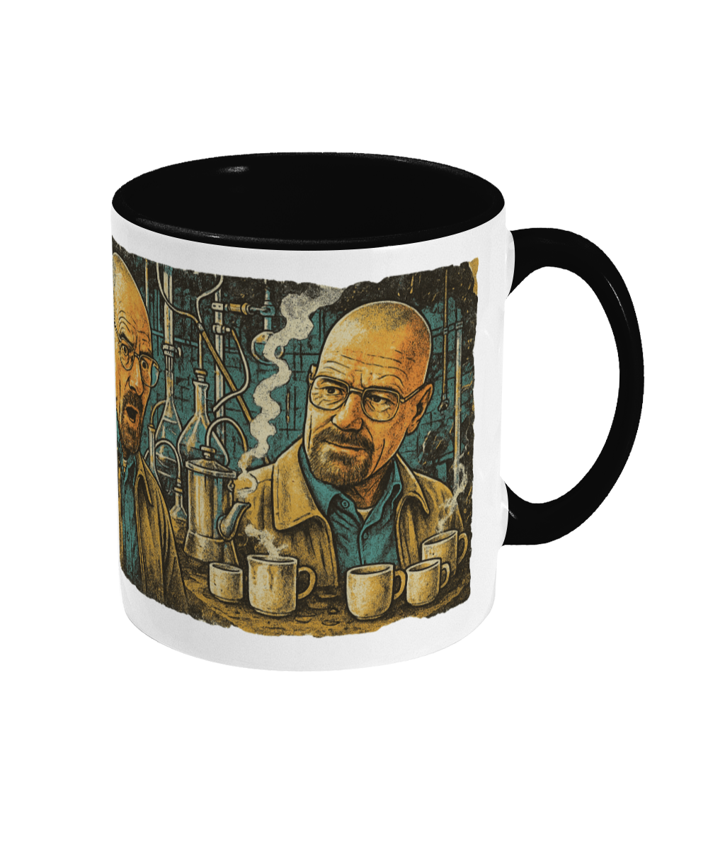 Walter White Coffee Mug | Breaking Bad Inspired Two-Tone Mug | 11oz Ceramic