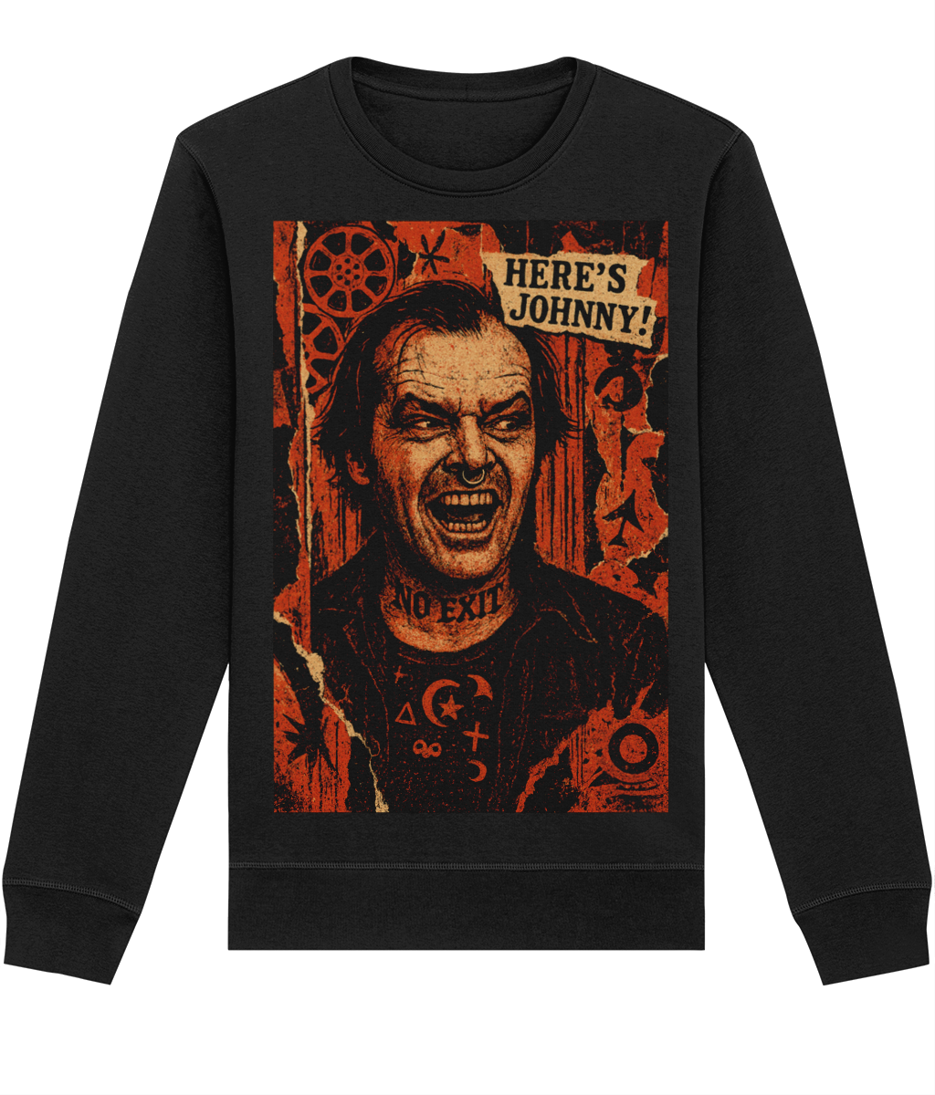 Here’s Johnny Horror Sweatshirt | Organic Cotton & Recycled Polyester