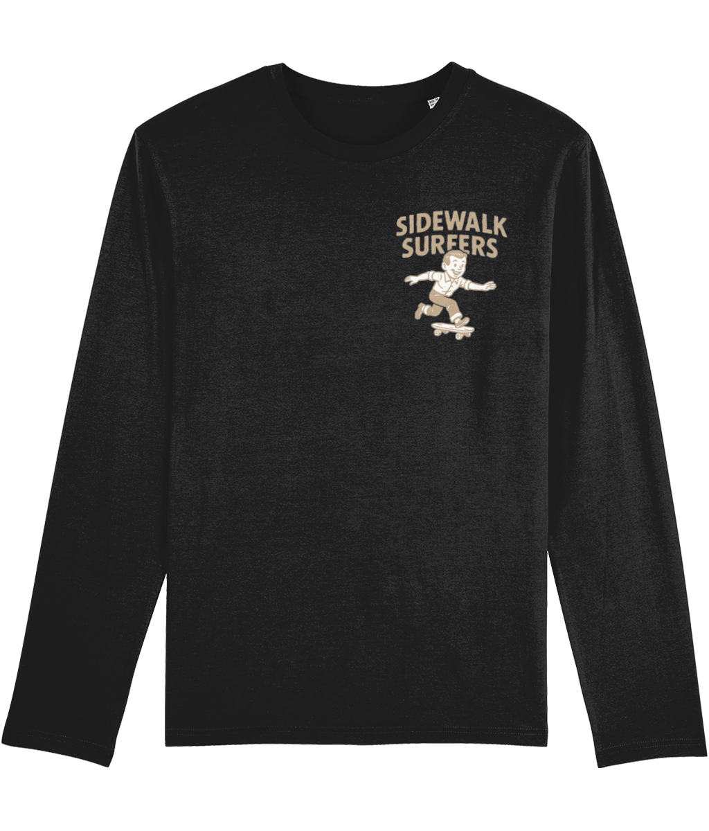 Sidewalk Surfers Skater Unisex Long Sleeve Tee - Lightweight Alt Summer Top