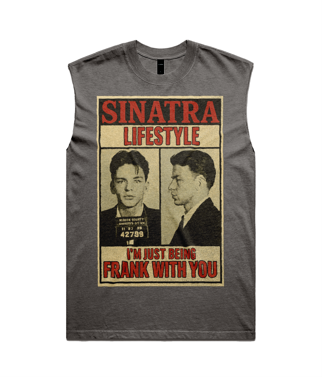 Sinatra Lifestyle Heavy Faded Tank Top - I'm Just Being Frank With You