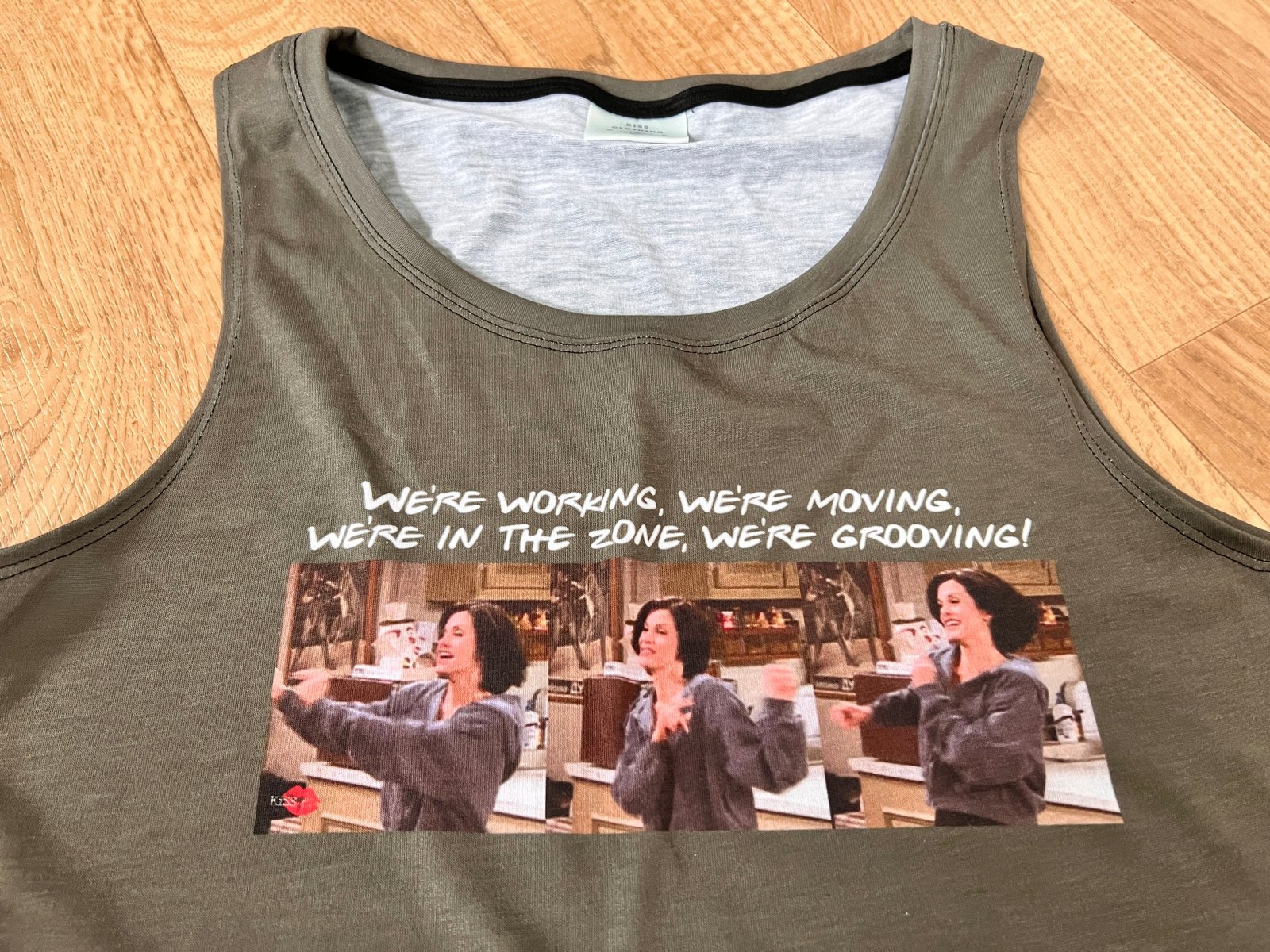 Monica Geller "We’re in the Zone" Workout Vest – Friends Inspired Funny Gym Tank