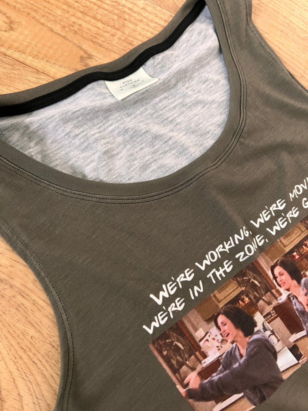 Monica Geller "We’re in the Zone" Workout Vest – Friends Inspired Funny Gym Tank