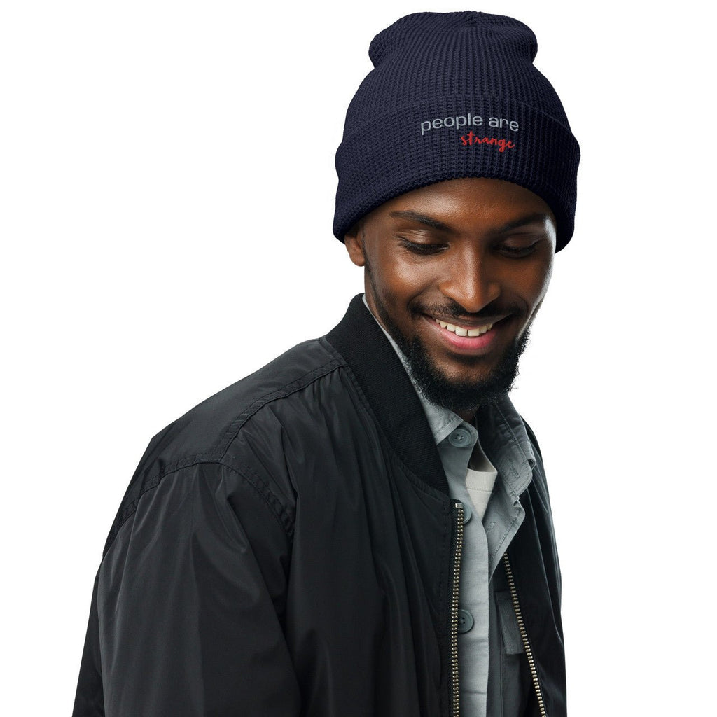 People Are Strange Waffle beanie - Embroidered