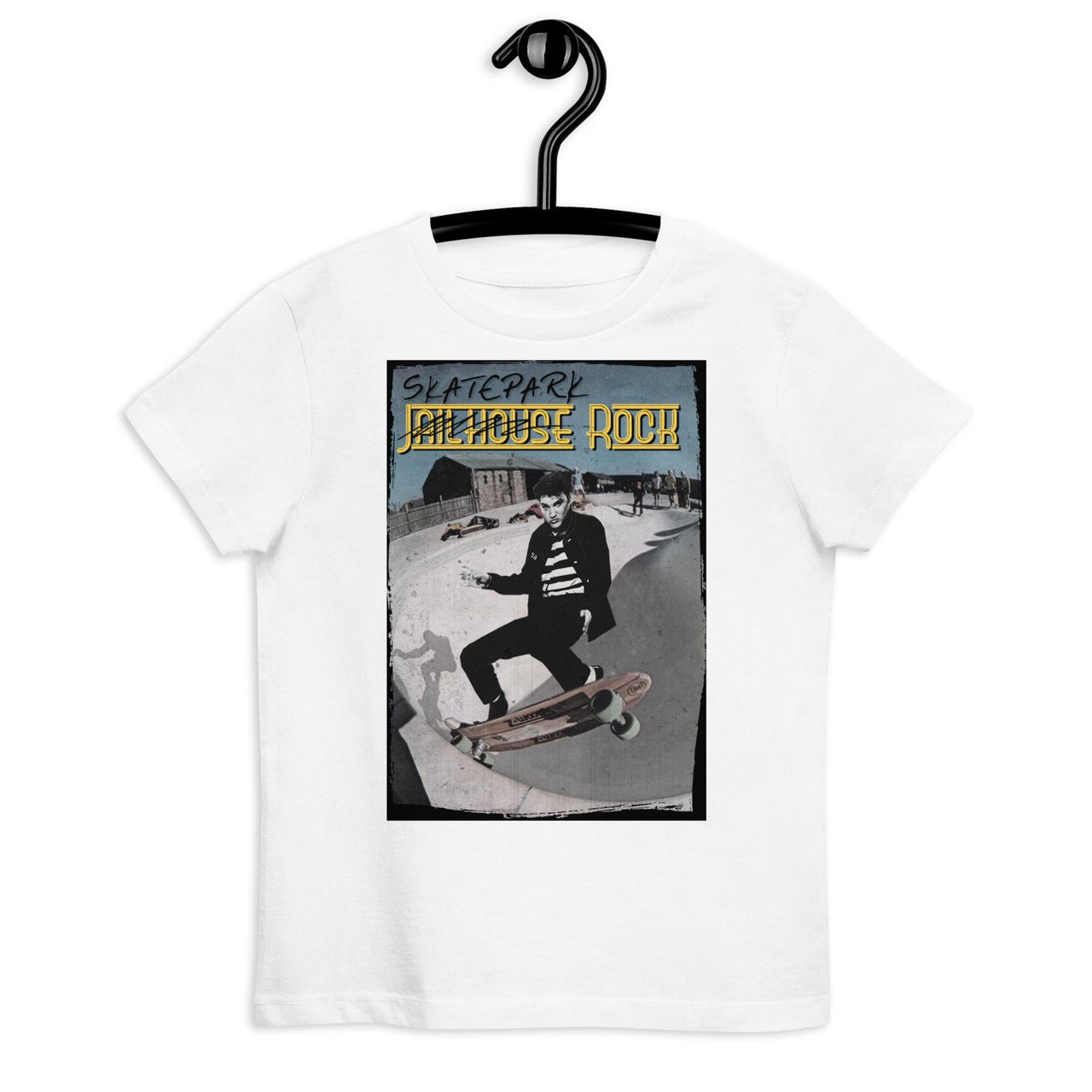Elvis Presley Skater Organic cotton kids t-shirt - Skatepark Jailhouse rock