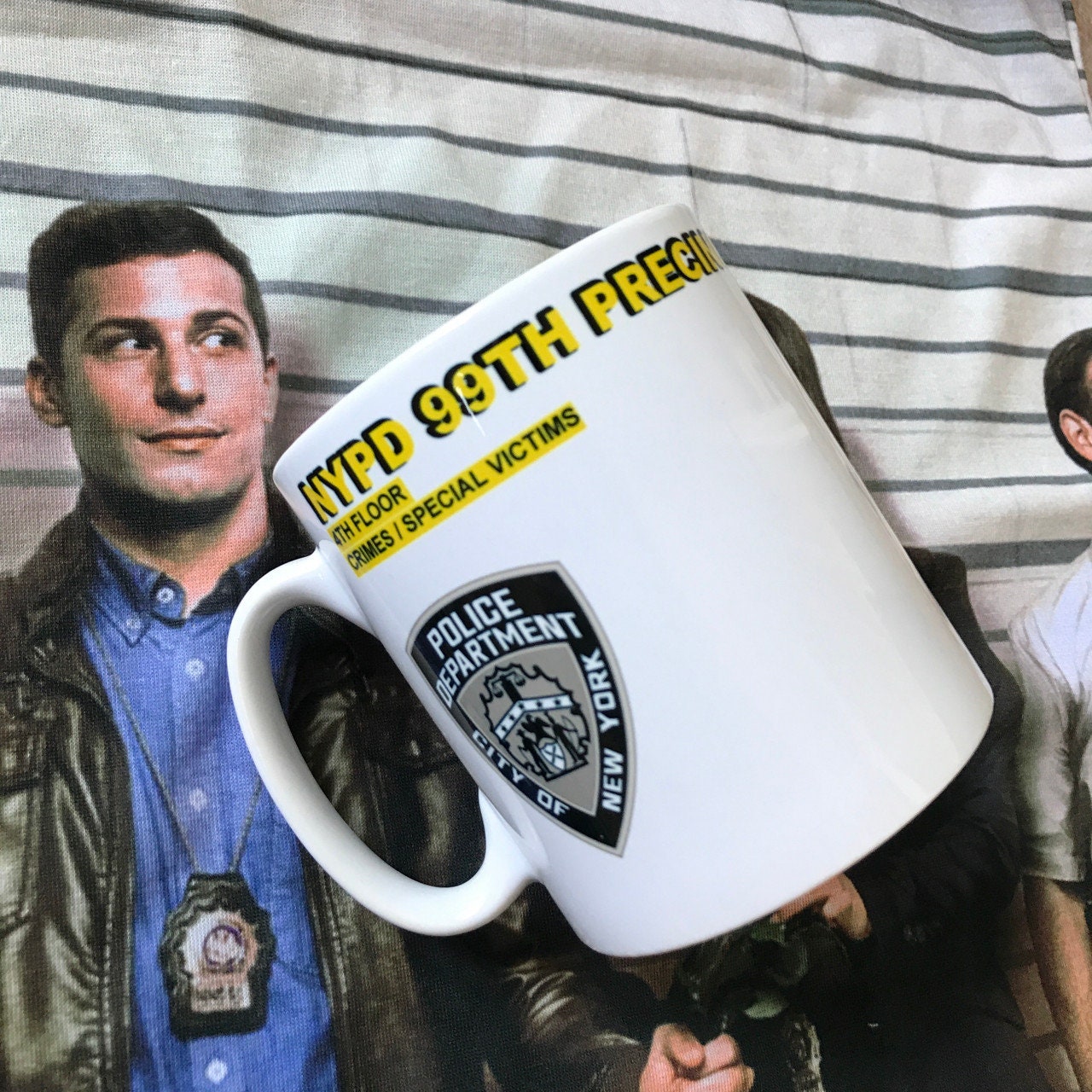 Brooklyn Nine Nine Glossy Mug - Precinct Floorplan New York