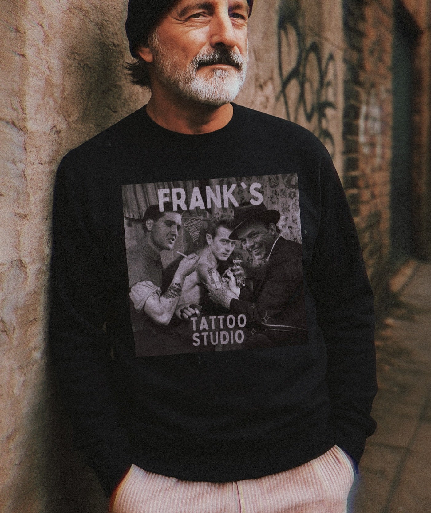 Frank’s Tattoo Studio Sweatshirt – Retro Icons Reimagined