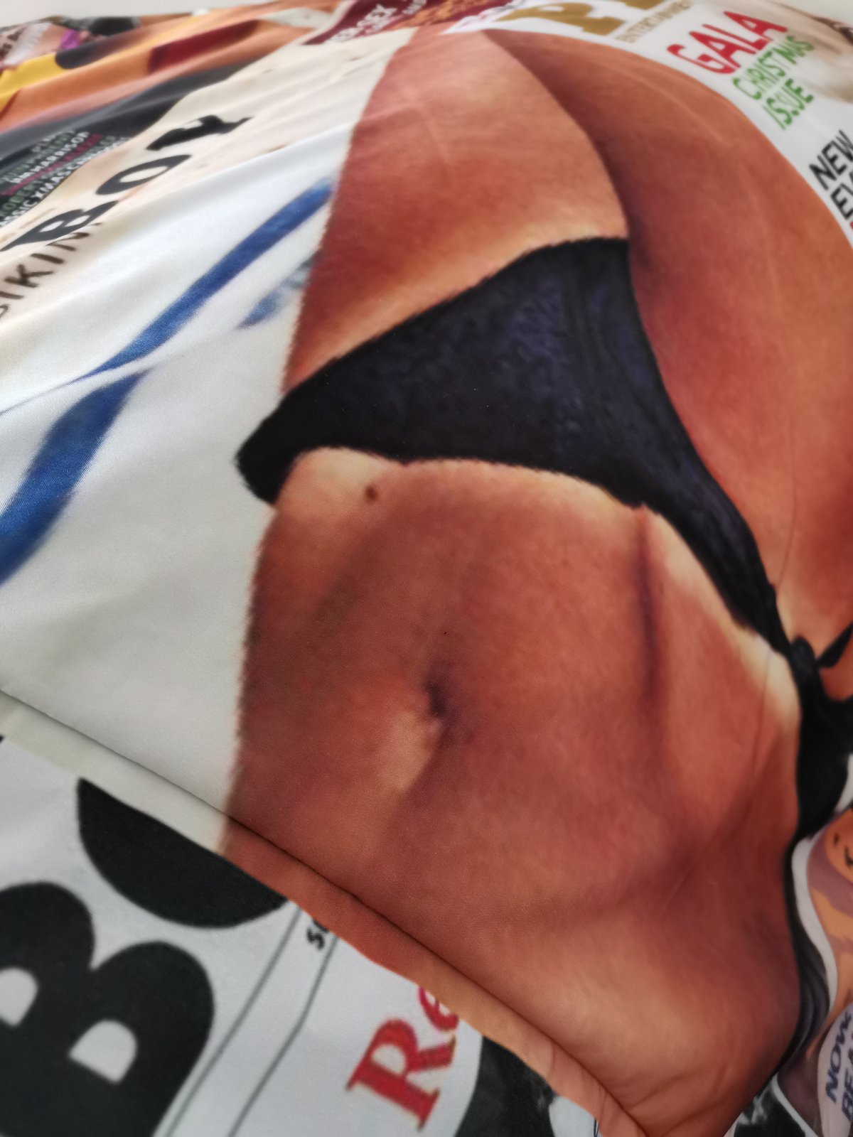 Playboy Magazines Collage Duvet Cover - Handmade Hand Stitched Bedding