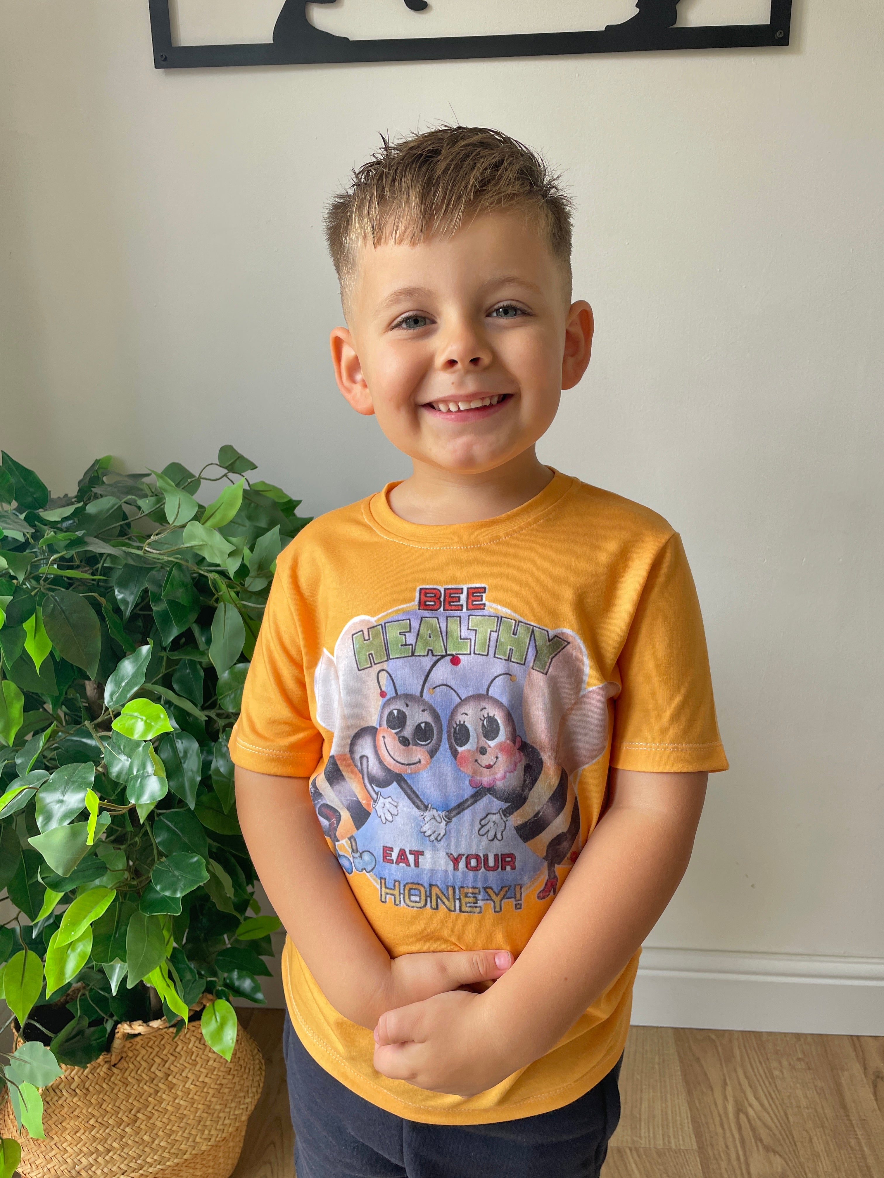 Bee Healthy, Eat Your Honey! Kids T-Shirt