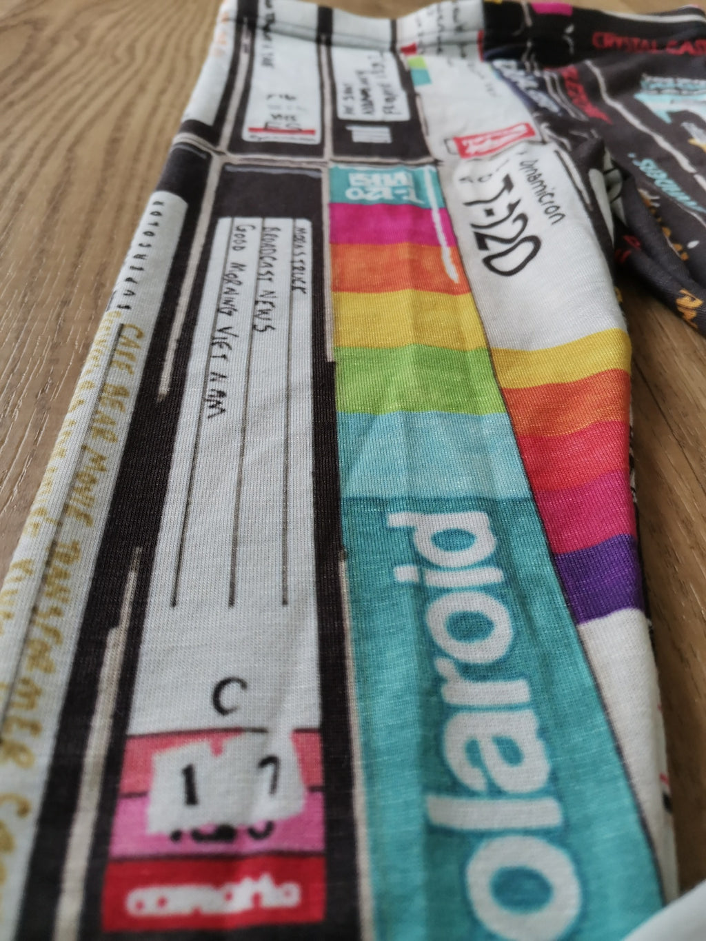 Retro Kids Cassette & VHS Atari Print Leggings – Soft, Stretchy & Fun