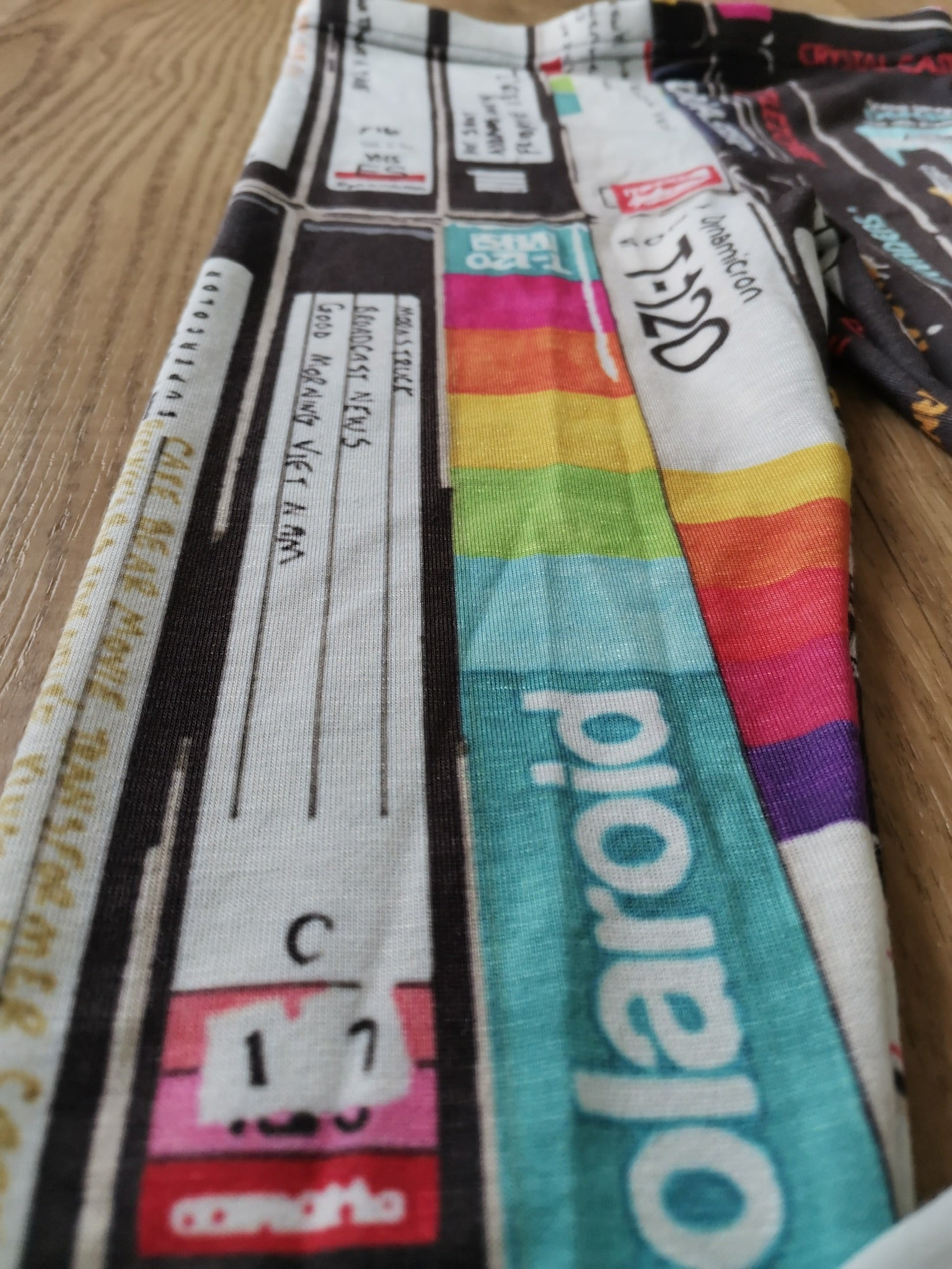 Retro Kids Cassette & VHS Atari Print Leggings – Soft, Stretchy & Fun