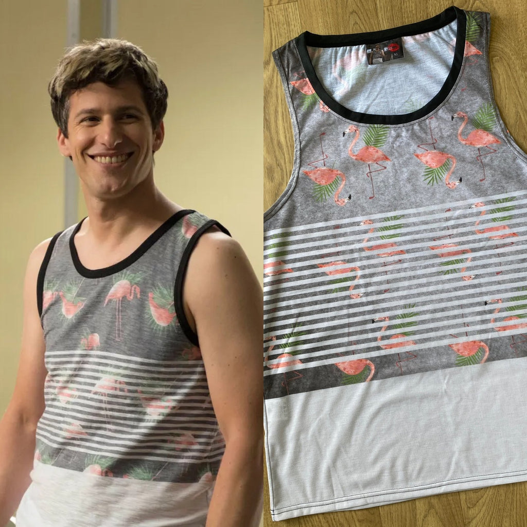 Flamingo Jake Peralta Style Vest - Brooklyn 99 Andy Samberg