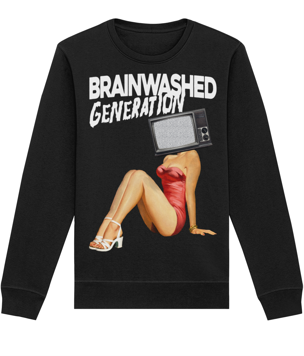 Brainwashed Generation Retro Pin-Up Sweatshirt – Organic Cotton & Recycled Blend