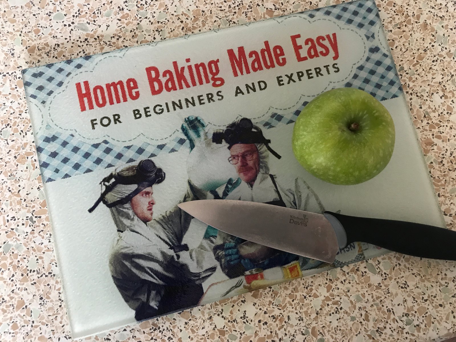 Baking Bad Glass Chopping Board – Breaking Bad Kitchen Gift
