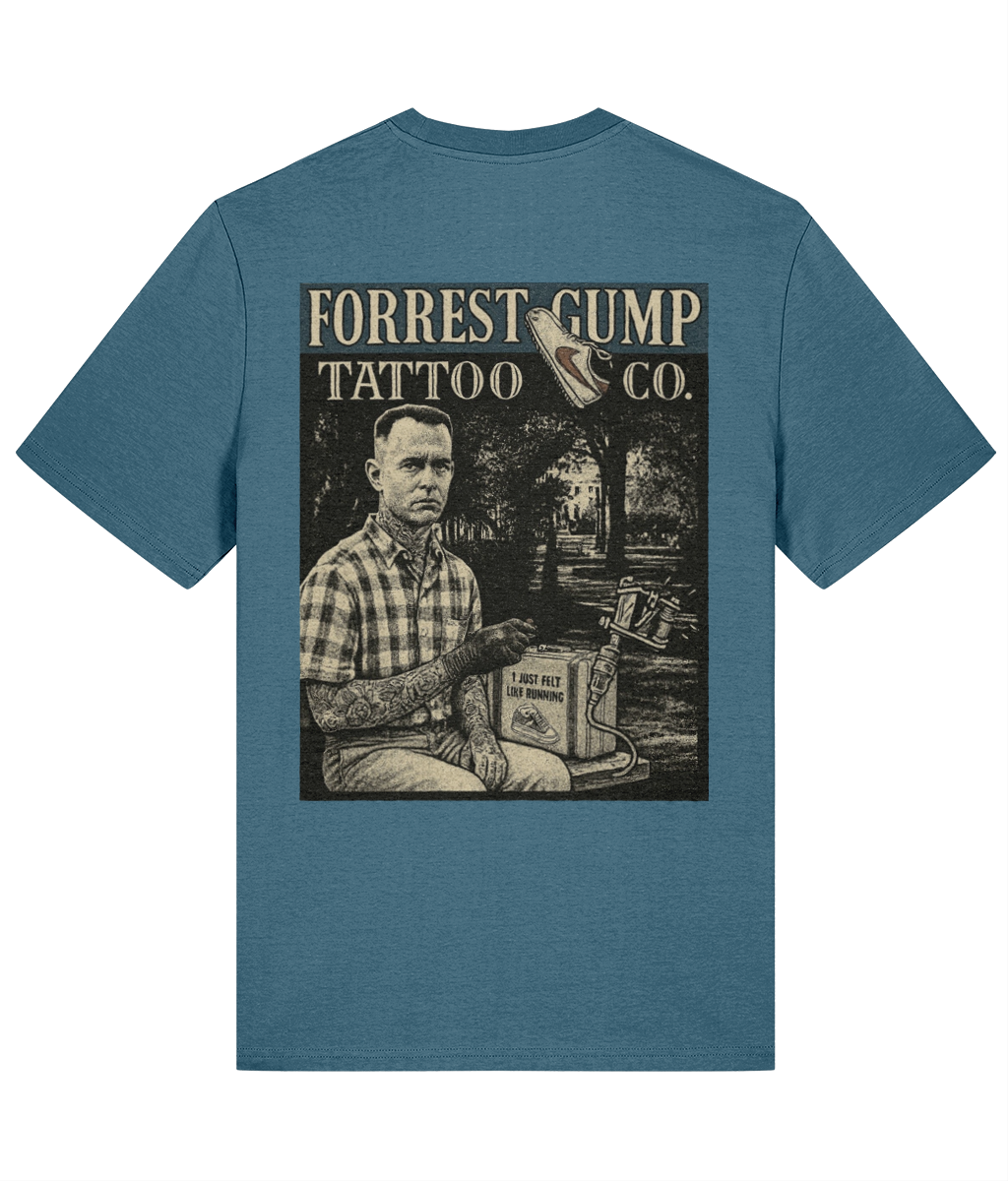 Forrest Gump Tattoo Co. T-Shirt – 2025 Reworked Edition | 100% Cotton