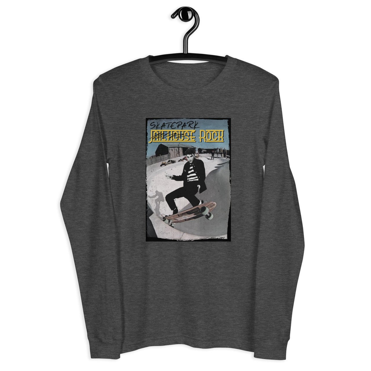 Elvis Presley Skate Unisex Long Sleeve Tee - Skatepark Jailhouse Rock