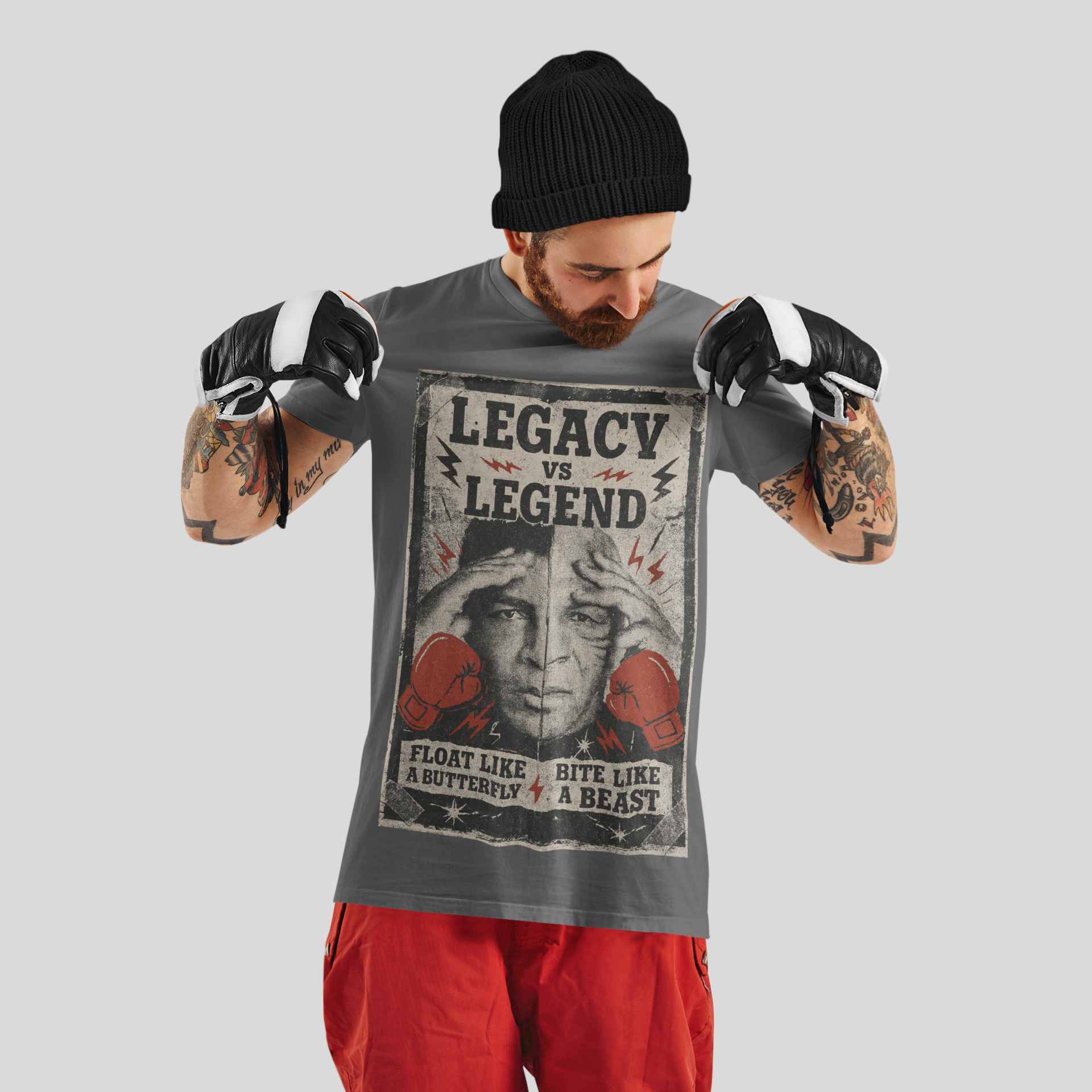 Muhammad Ali vs Mike Tyson 100% Cotton Tee