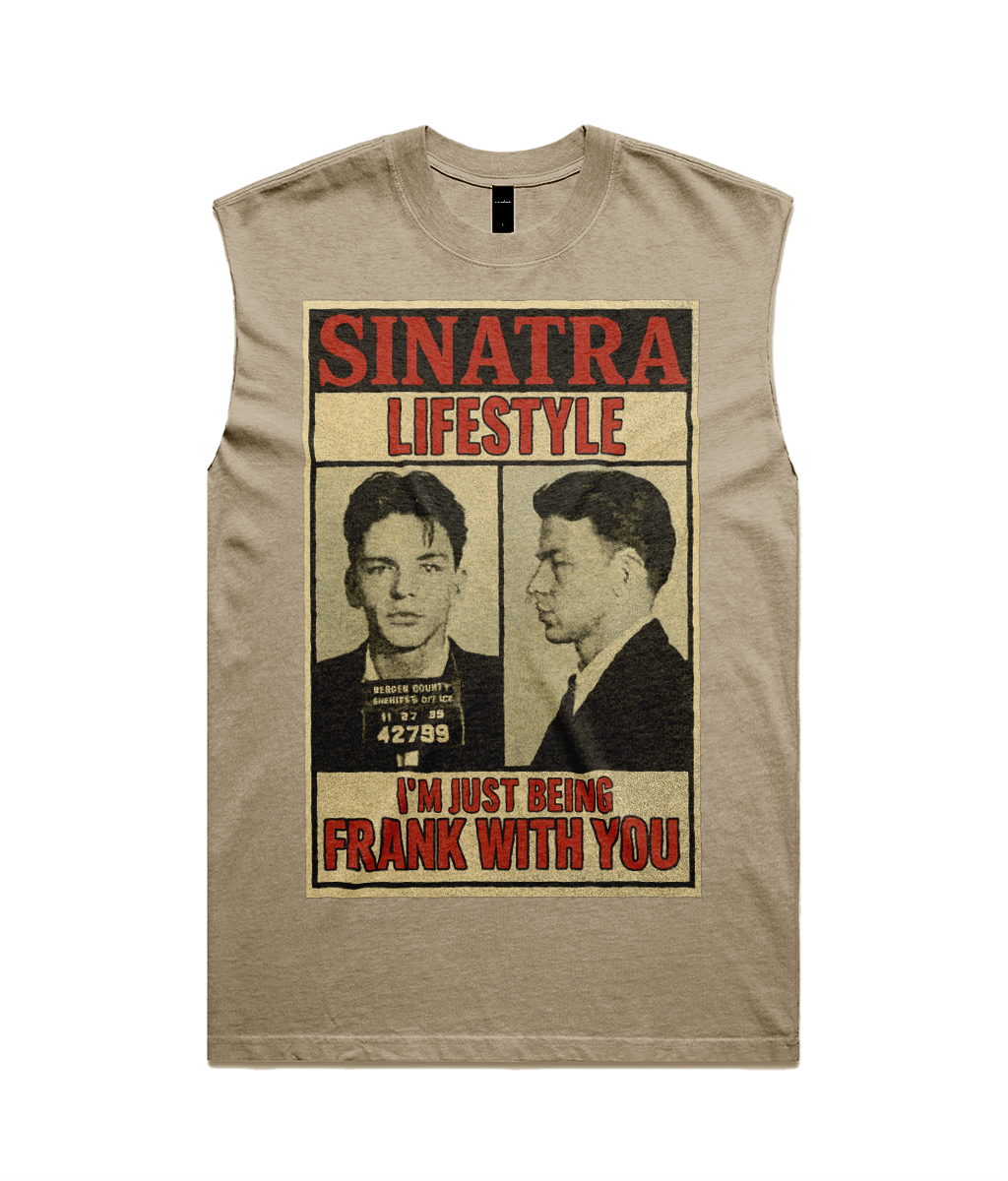 Sinatra Lifestyle Heavy Faded Tank Top - I'm Just Being Frank With You