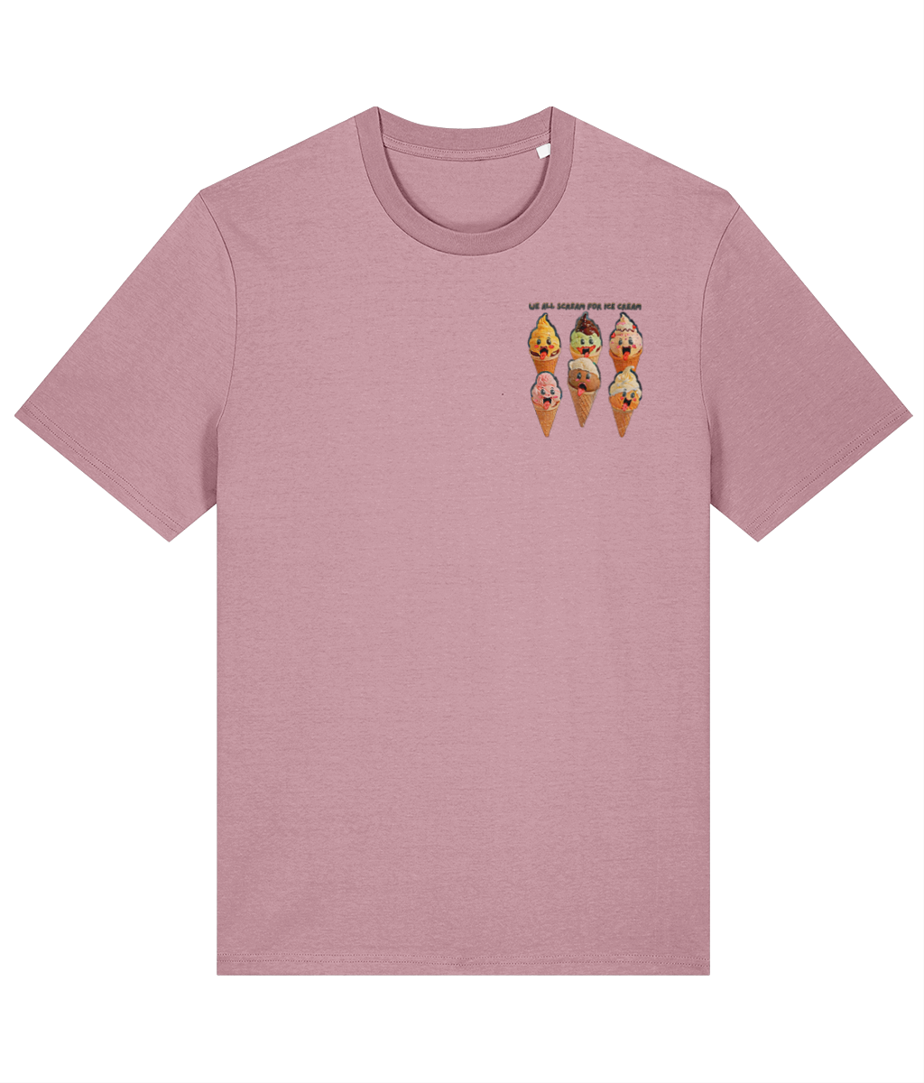 We All Scream For Ice Cream Unisex organic cotton t-shirt - Summer Tee